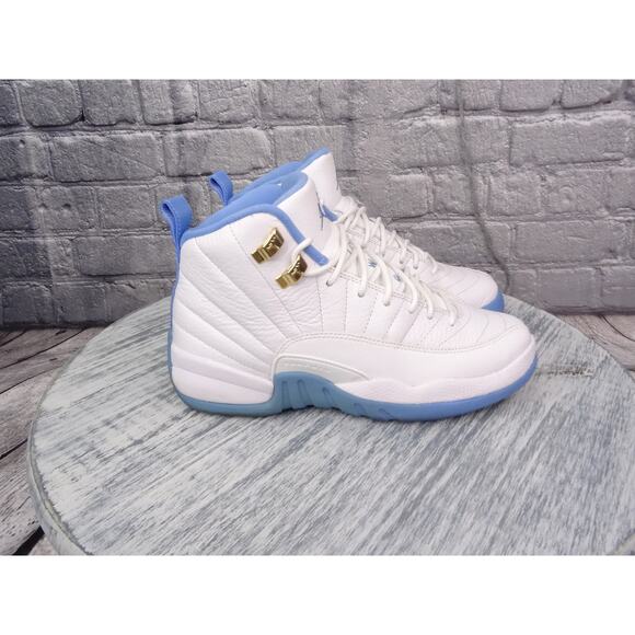 Air Jordan 12 Retro GG White/Metallic Gold-University BL Youth 5y Used OG Box main image 12